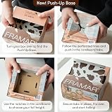 FRAMAR Cow Print Embossed Pop Up Hair Foil 500 Sheets 5x11 inch view 3