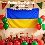 SHATCHI Ukraine Flag 5ft x 3ft Polyester with Brass Eyelets view 8