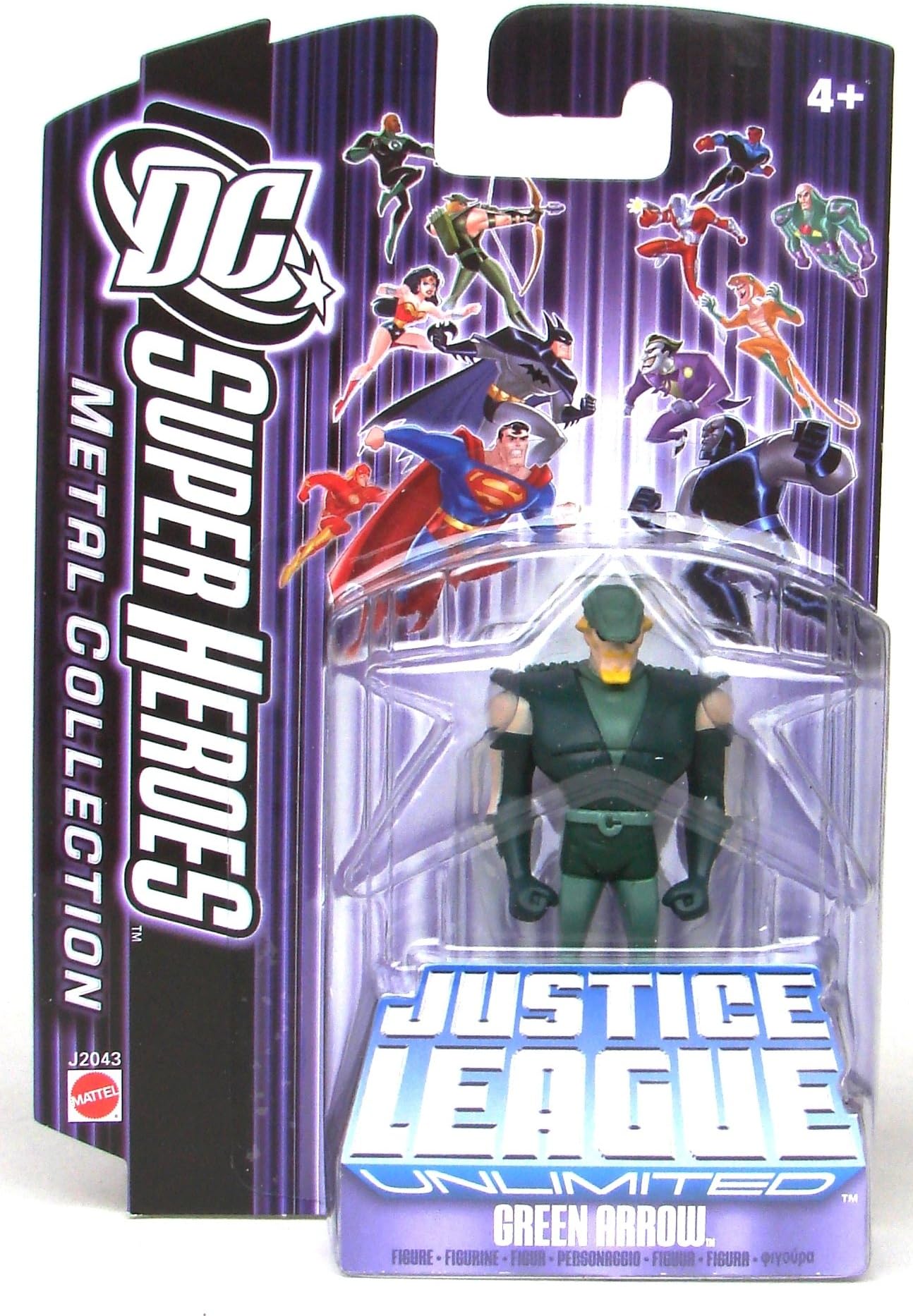DC Super Heroes J2043 Green Arrow Justice League Unlimited 7cm Metal Collection Figure