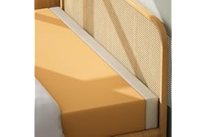DEEPSHARK Bed Gap Filler,Mattress Gap Crack Filler Between Bed and Wall with Removable Cover,Thick Headboard Gap Filler for King（Beige-King-78 * 2 * 12in）