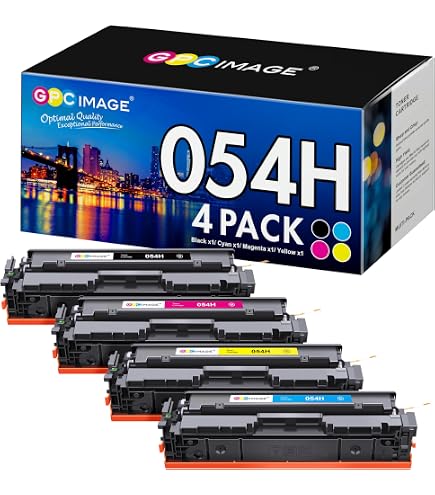 thumbnail image 2 of Compatible 054H Toner Cartridge 1 Black + 1 Set Color For Canon MF640c MF644cdw MF642cdw LBP620 2 of 6