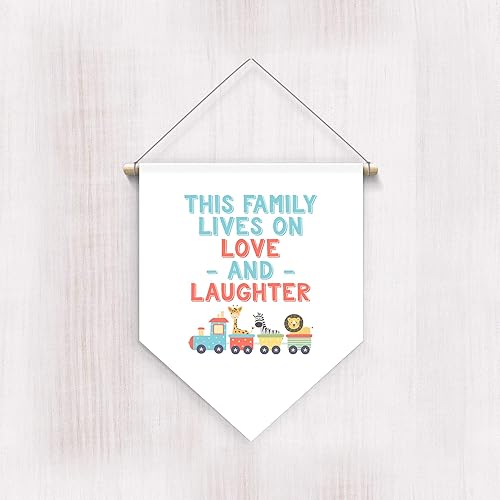 Amazon Com Kids Wall Banner This Family Lives Train Design