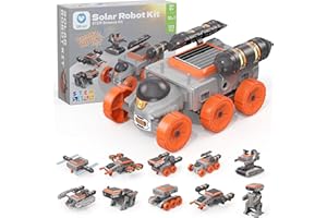 Sillbird Solar Robot Building Kit STEM Gift for Boys Girls Ages 8-14, DIY Educational Science Set for Kids Birthday, 10-in-1 