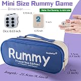 Doublefan Mini Rummy Set Travel Size Rummy Cube Game 106 Tiles 2-4 Players view 2