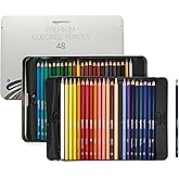 Amazon Basics - Premium Colored Pencils, Soft Core, 48 Count (Pack of 1), Multicolor
