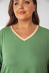 Vozanet Women's Pajama Sets Short Sleeve with Long