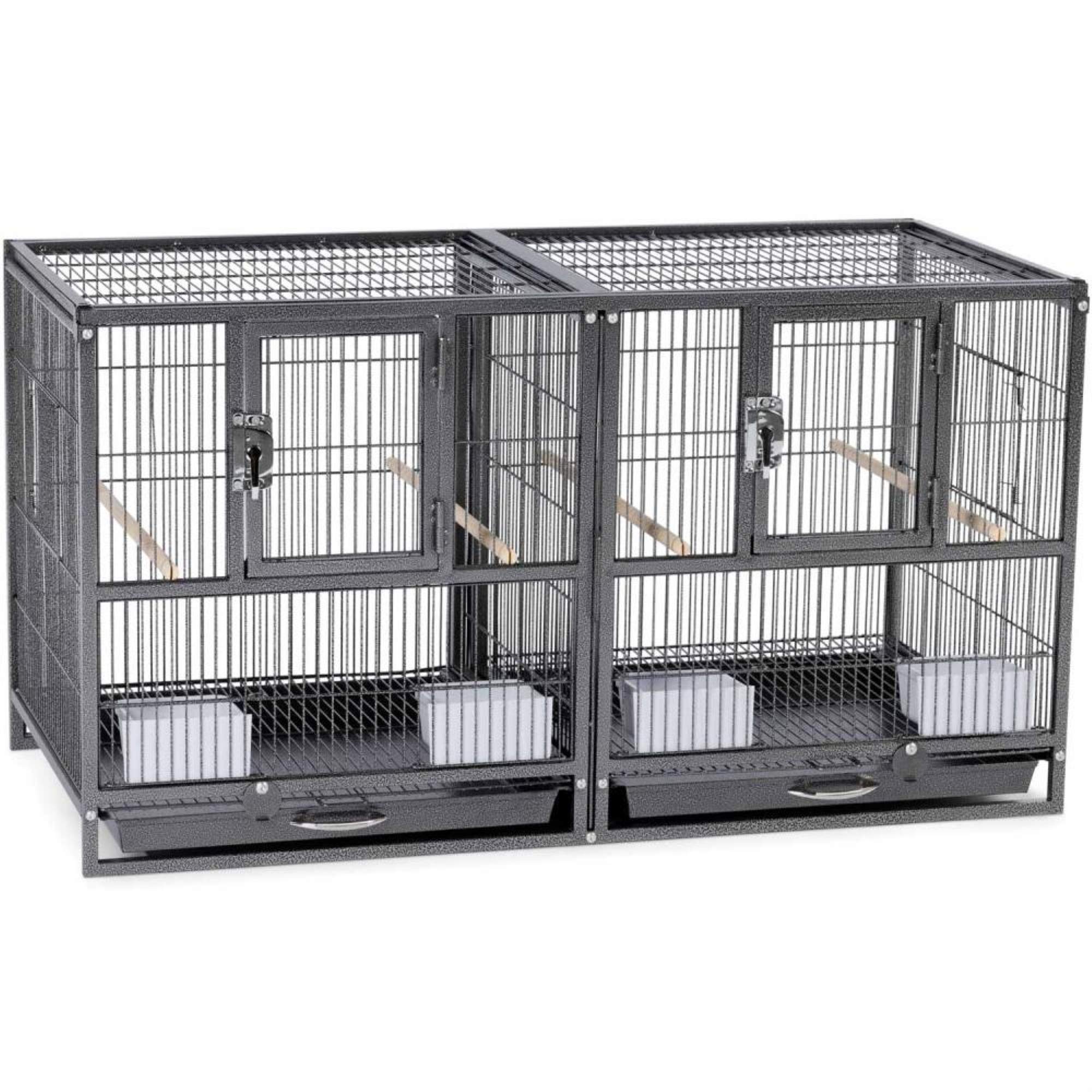Prevue Pet Products F075 Hampton Deluxe Divided Breeder Cage 37.5 x 18 x 20.5"H