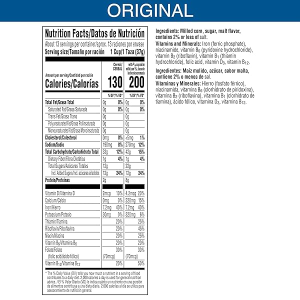 FROSTED FLAKES BREAKFAST CEREAL, 8 VITAMINS AND MINERALS, KIDS SNACKS, LARGE SIZE, ORIGINAL, 17.3OZ BOX (1 BOX)