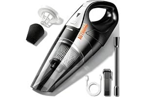 AUTODIAG Aspiradora de Mano Inalámbrica y Portátil, 120W 10000PA para Auto, Colchón y Pelo de Mascotas, Mini Aspiradora para Hogar, Coches y Accesorios