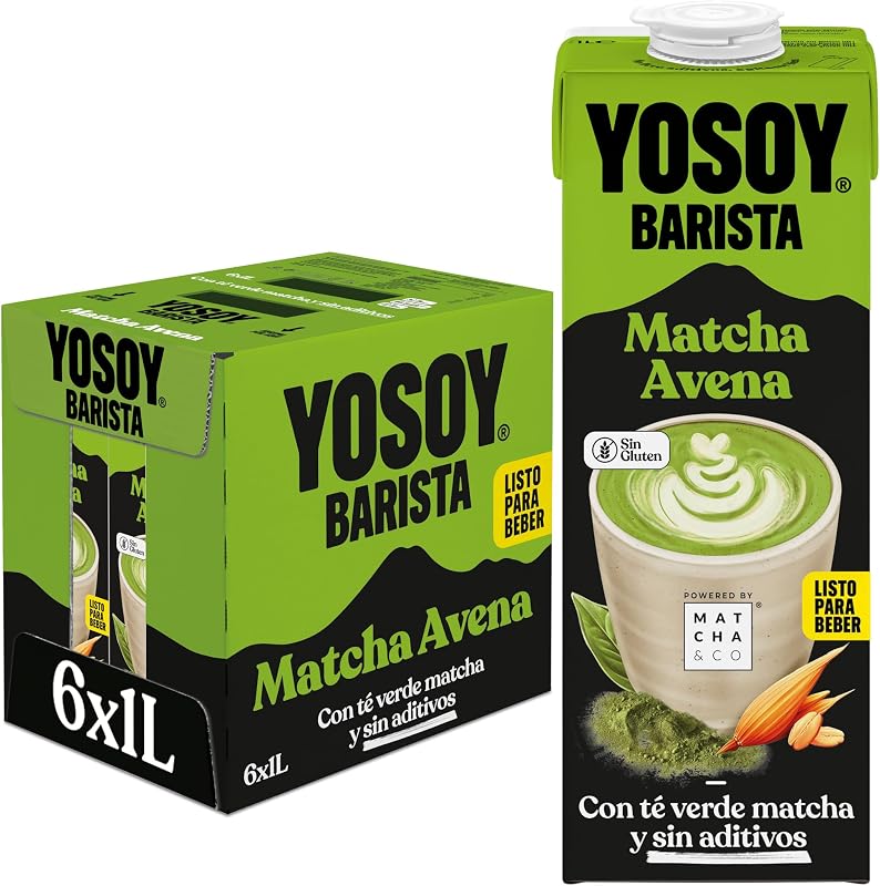 Bebida de Legumes Matcha, Pacote de 6 x 1L