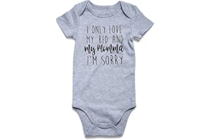 RAISEVERN Baby Boys Girls Clothes Infant Romper Newborn Bodysuits Funny Outfit 0-12 Months