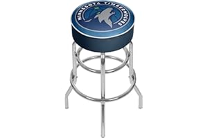 TRADEMARK GLOBAL NBA Minnesota Timberwolves Padded Swivel Bar Stool