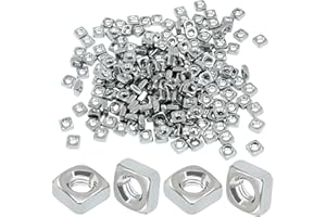Waziaqoc 200 PCS 304 Stainless Steel M3 Square Nuts