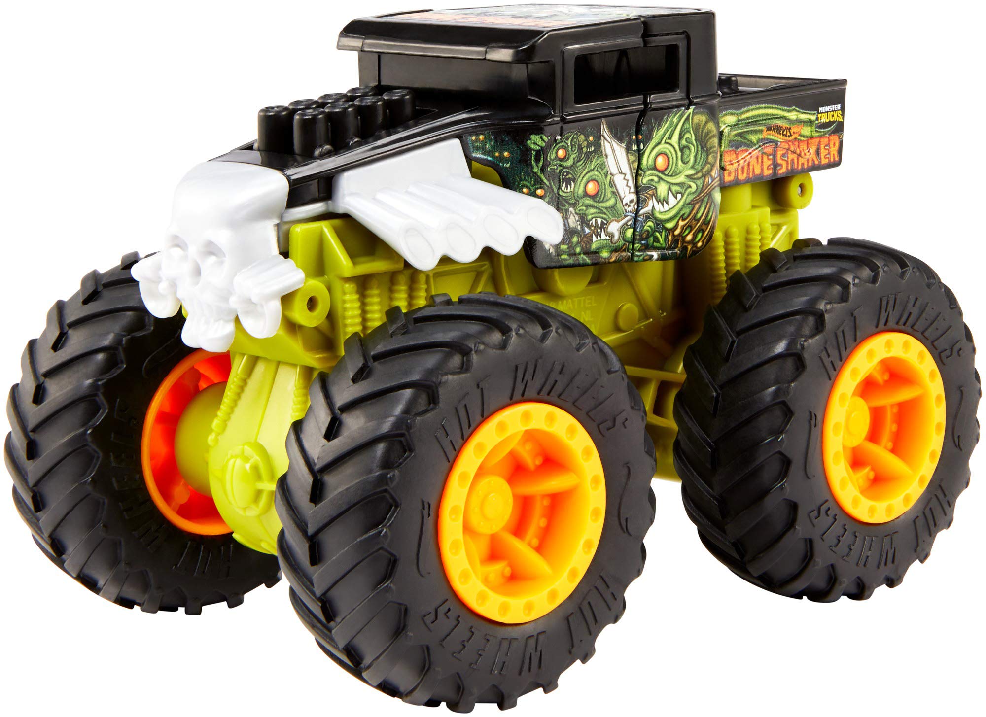 ​Hot Wheels Monster Trucks Bash-Ups 1:43 Scale Crash Reset Feature Toy Vehicle Assortment