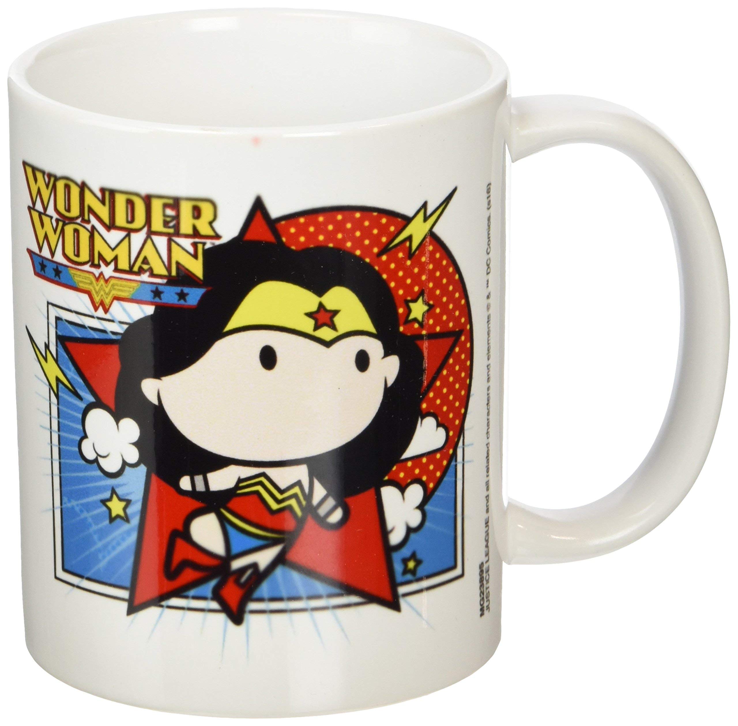 DC Comics MG23895 Justice League Wonder Woman Chibi Ceramic Mug, Multi-Colour , 7.9x11.00x9.3 cm