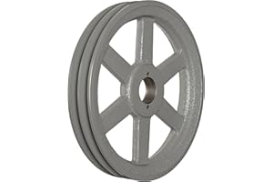 TB Woods 2BK110 FHP QT Bushed V-Belt Sheave, B Belt Section, 2 Grooves, QT Bushing required, Cast Iron, 10.75" OD, 2330 max rpm