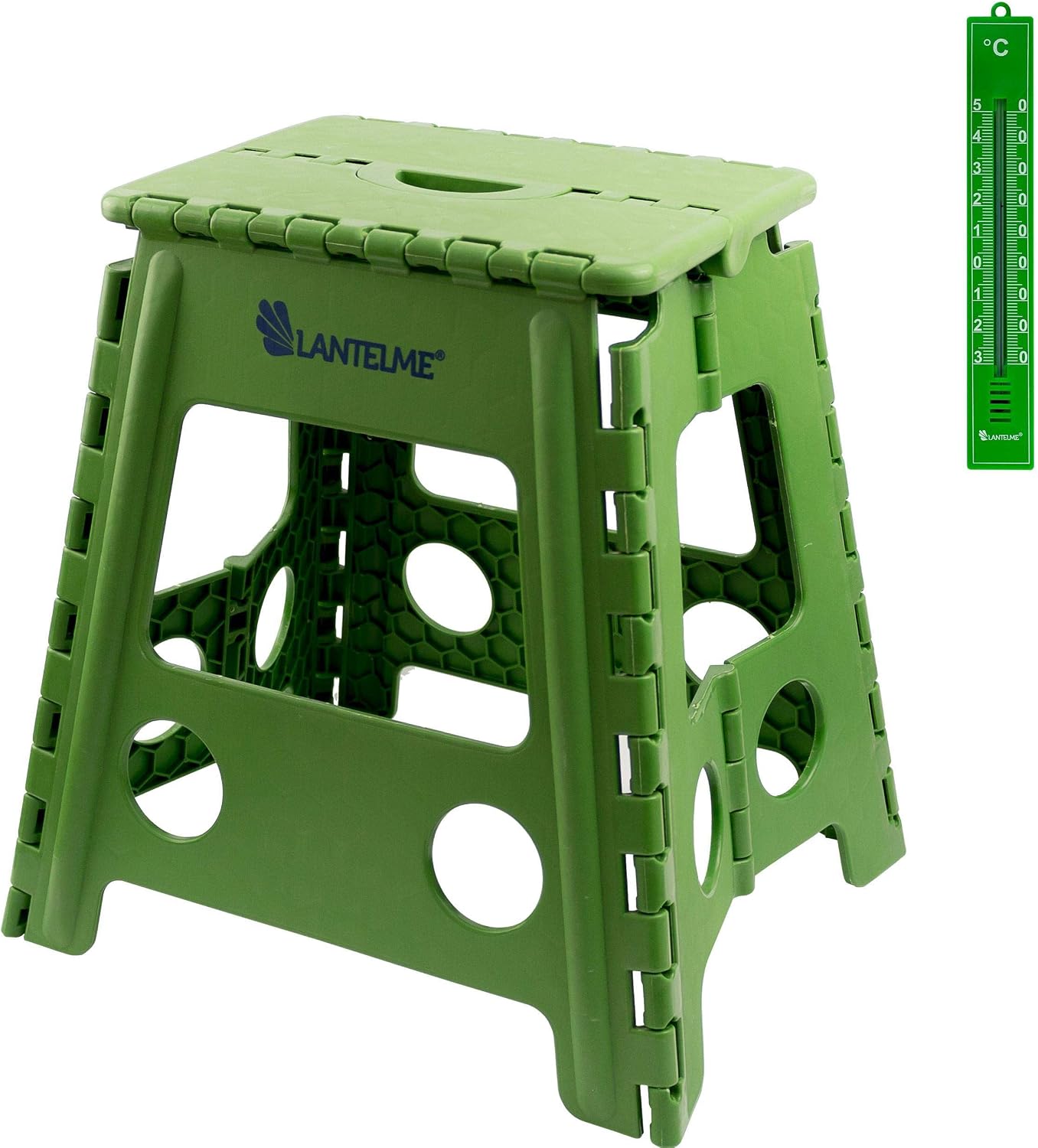 Tabouret De Jardin Pliant Mojawo - Métal Et Textilène, Résistant Aux Intempéries, Gris Anthracite
