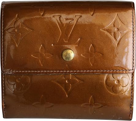 Amazon ルイヴィトン Louis Vuitton ヴェルニ ゴールド Wホック 二つ折り 財布 サイフ ブランド M 中古 Louis Vuitton ルイヴィトン 財布