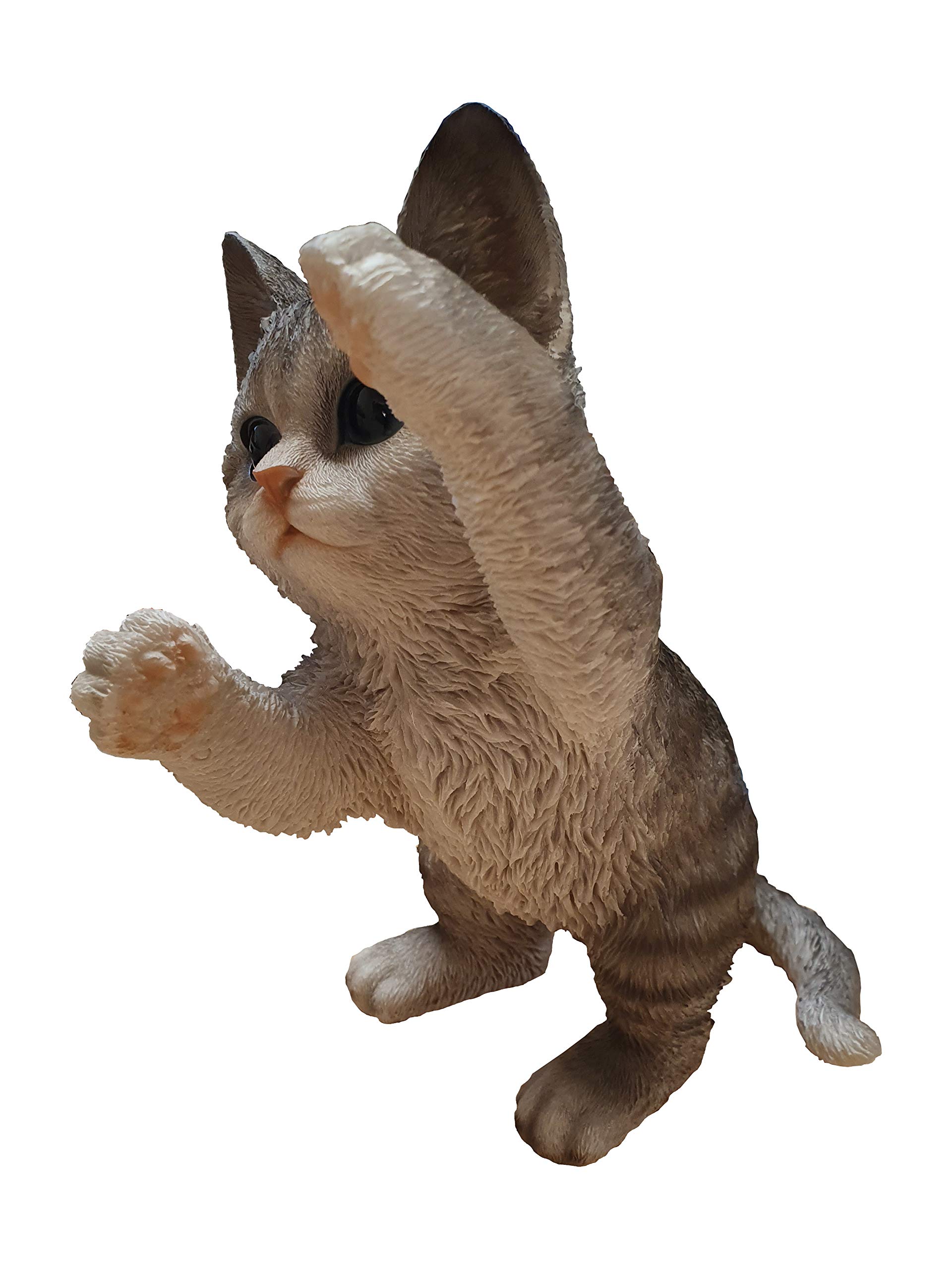 Vivid Arts Standing Playful Tabby Kitten Detailed Home or Garden Decoration (RL-AT85-D)