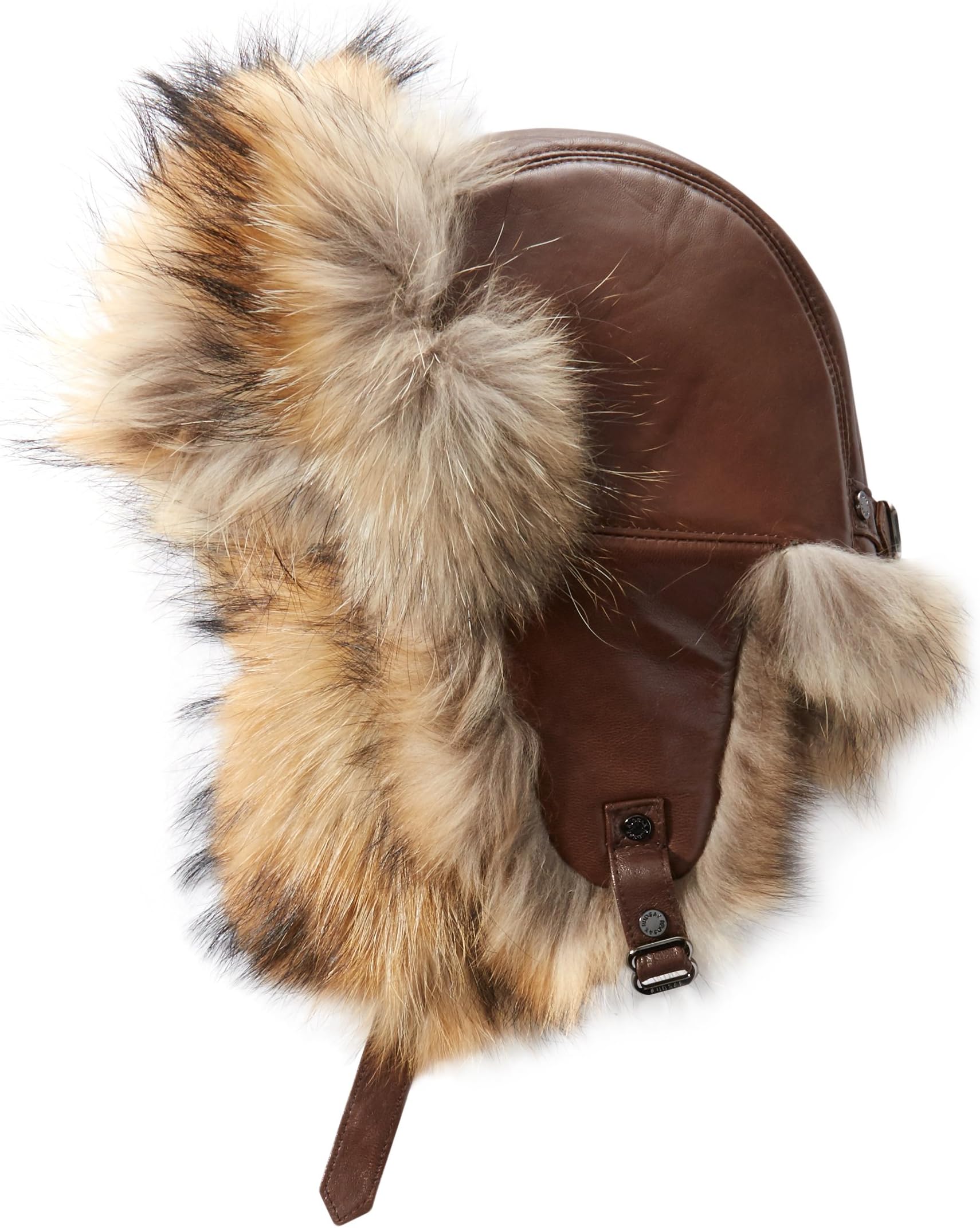 RUDSAK Women's Kelvin Aviator Hat with Raccoon Fur Trim