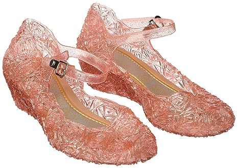 Katara ES10 Mädchen Frozen Eiskönigin Prinzessin Elsa, Cinderella Schuhe, Rosa, 28 EU