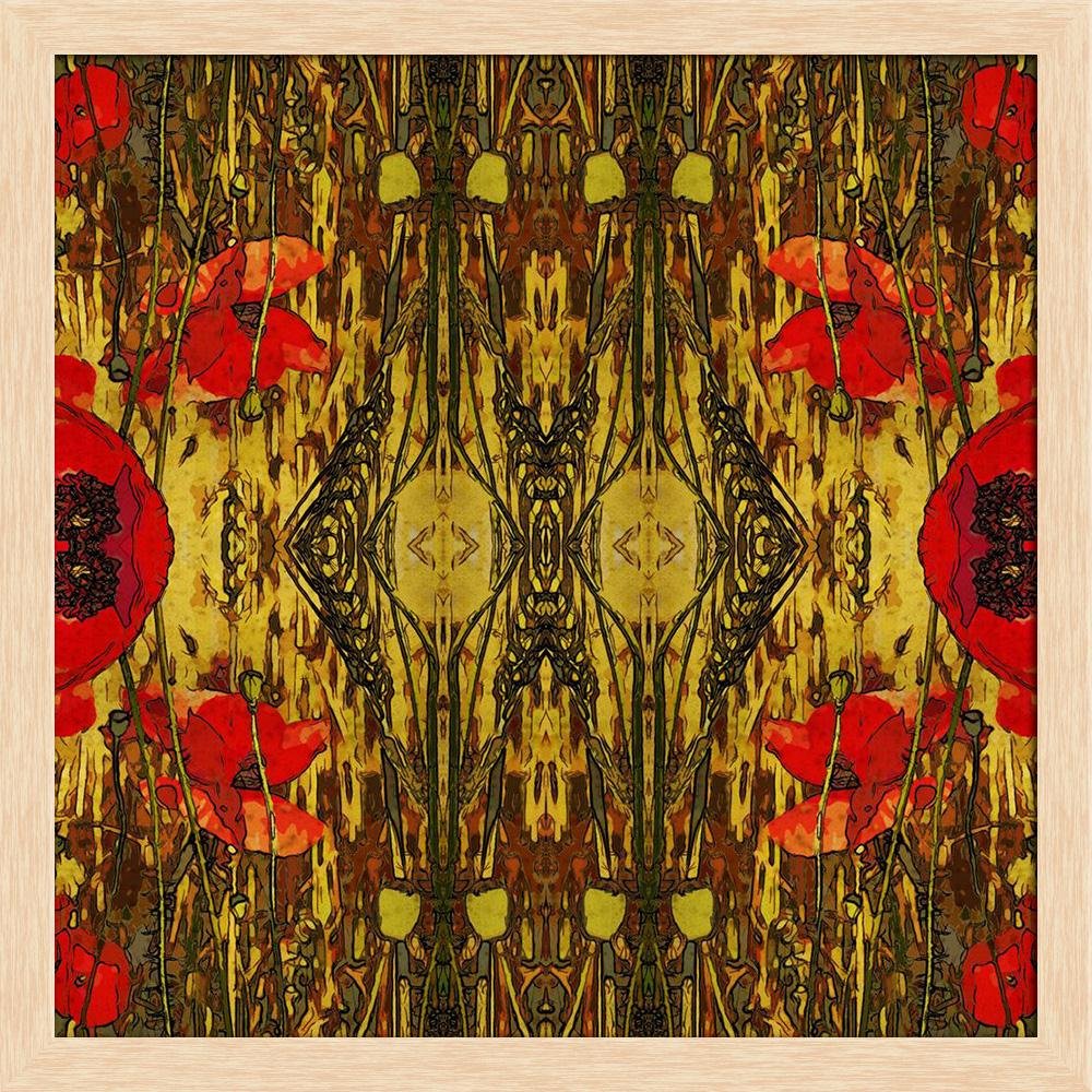 ArtzFolio Art Nuvo Colorful Ornamental Tabletop Painting Natural Brown