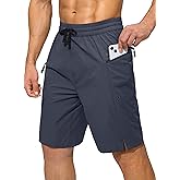 Men's Swim Trunks Quick Dry Board Shorts with Zipper Pockets Beach Shorts Bathing Suits for Men - No Mesh Liner