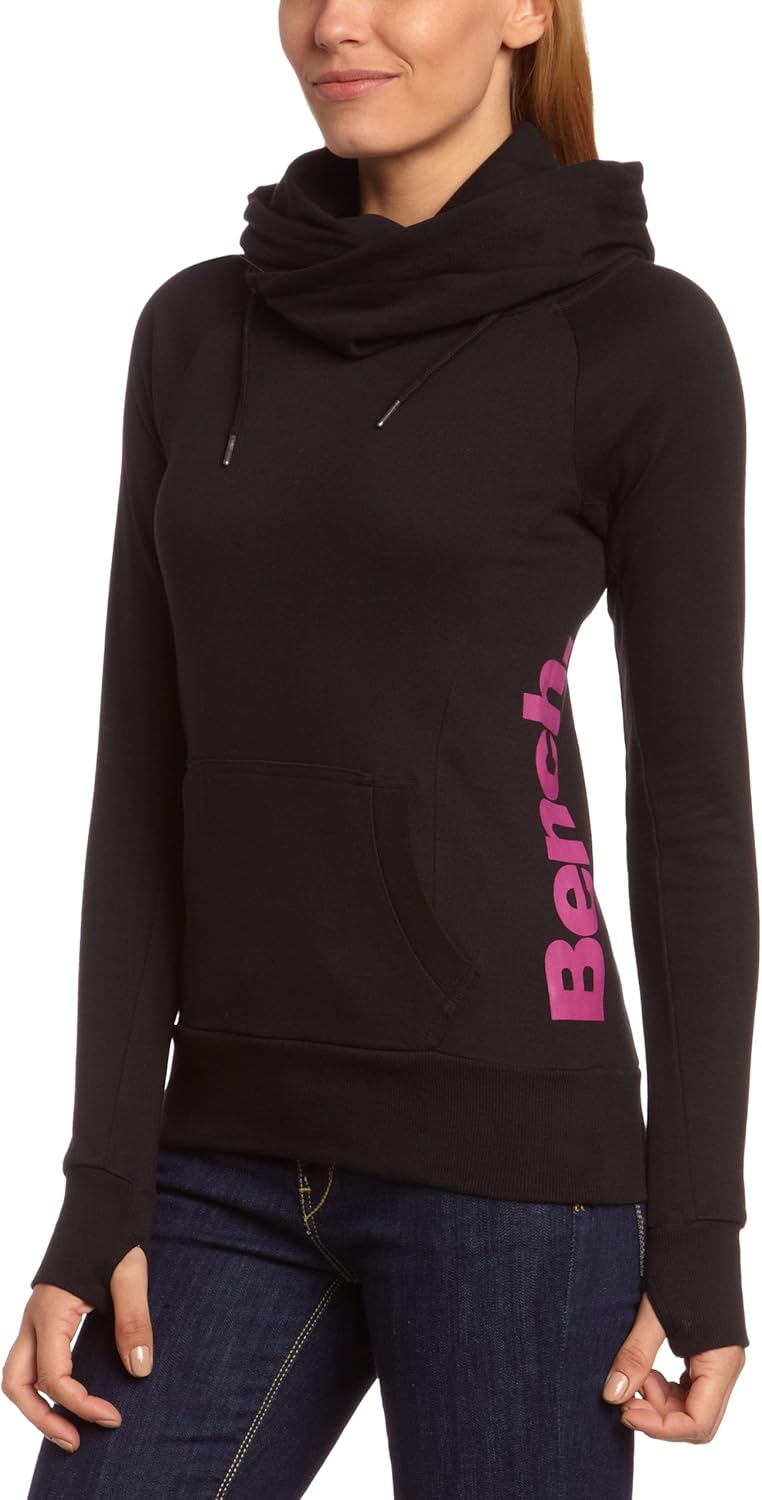 Bench Damen Sweatshirt Hoody Classic schwarz (black (BK001PU123