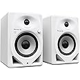 Pioneer DJ DM-50D-BT-W 5-inch Desktop Active Monitor Speaker Pair with Bluetooth - White
