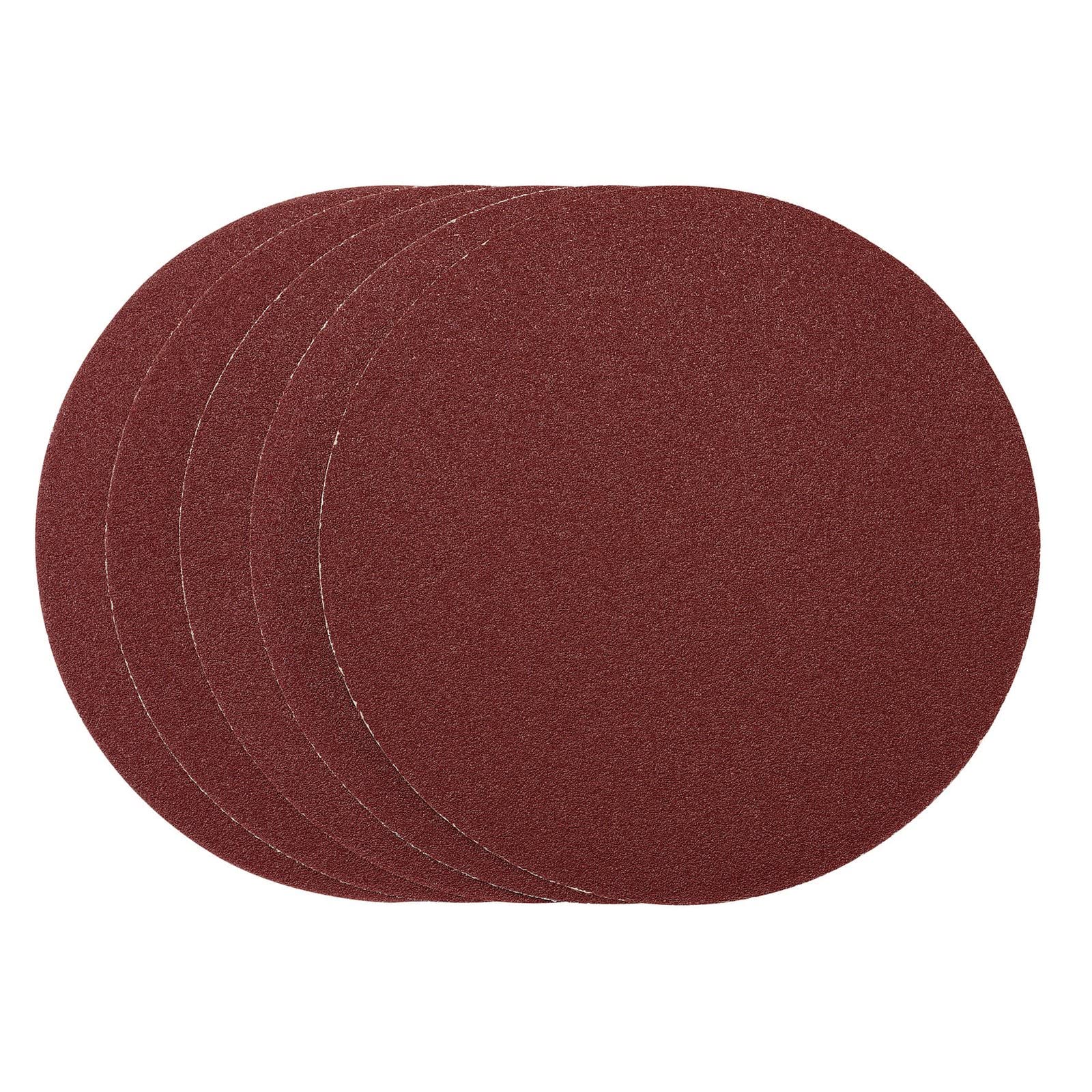 Draper 63531 Sanding Discs, 305mm, 40 Grit, PSA (Pack of 5), Red, One Size