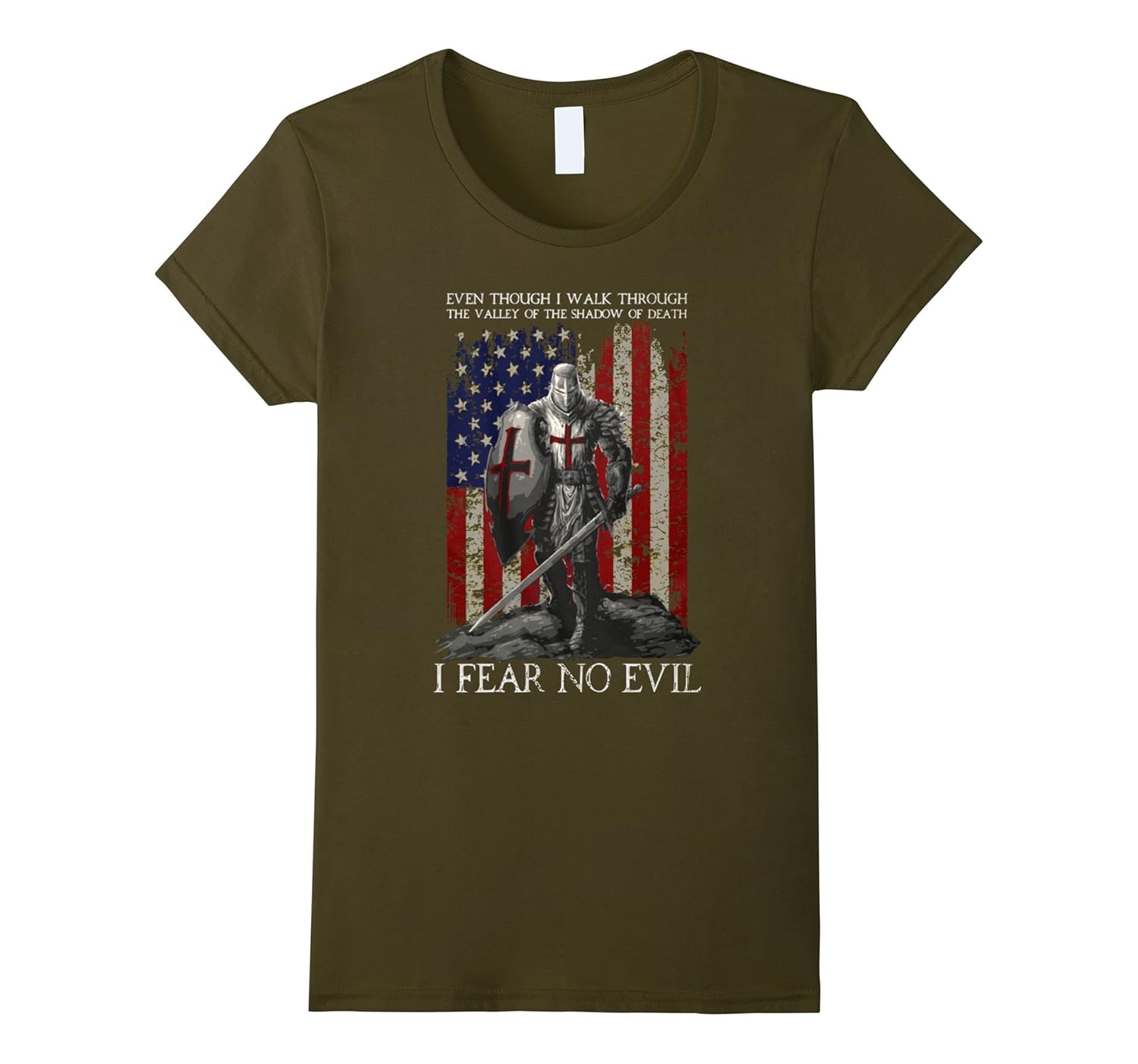 The Crusader T Shirt I Fear No Evil Knight Templar Teehay