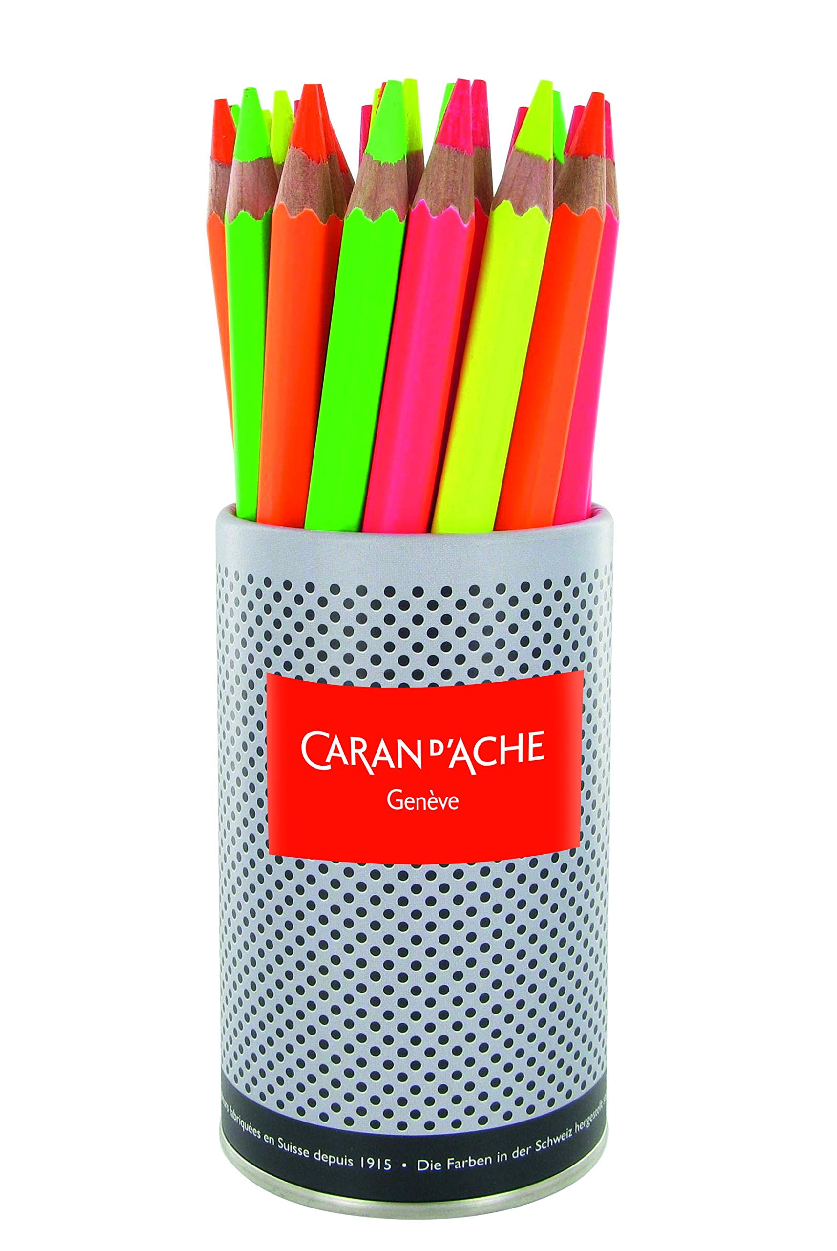 Caran d'Ache Classic Maxi Colouring Pencils Fluo Cup of 28