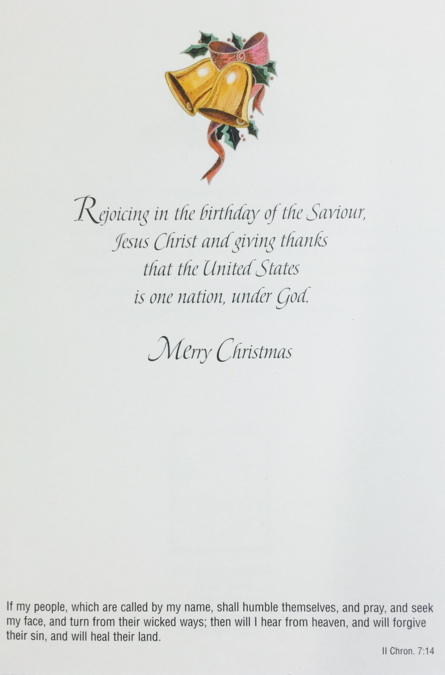 Patriotic Christian Christmas Cards 24 Pack Proudly Made in the USA