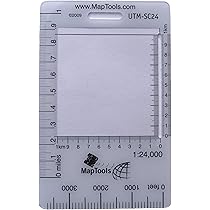 Pocket Sized UTM Slot Tool 1:24,000 - Map Coordinate Plotting Tool