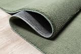 the carpet Relax Rug Modern Fluffy Short Pile Non-Slip 60x110 cm Dark Green view 4
