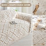 SHANNA 3 Seater Sofa Cover Chenille AB Sided Slipcover Tassel Melange view 4