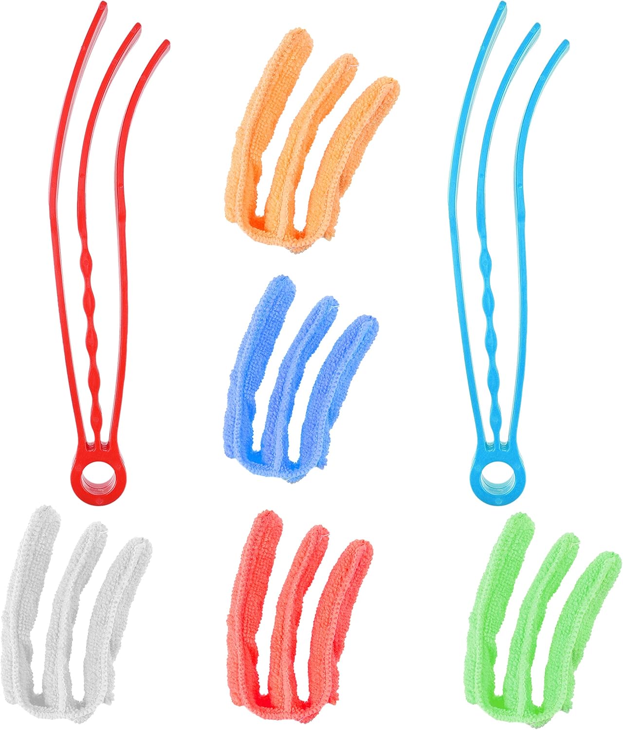 Window Blind Cleaner, 2 Clamps and 5 Removable Sleeves, Ideal Duster Cleaning Tool for Blinds Shutters, Shades - Image 5