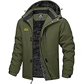 MAGCOMSEN Men's Winter Ski Jacket Waterproof Snow Jackets Fleece Insulated Coats Outdoor Snowboard Warm Parka Raincoat