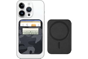 ExtreLife Magnetic Card Wallet Holder with Magsafe, MagSafe Wallet for Apple iPhone 14 iPhone 13 iPhone 12 Magsafe Leather Wallet, Dark Gray