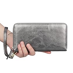FT FUNTOR Wristlet Wallets for Women, Ladies PU