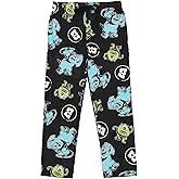 Bioworld Monsters Inc Mike & Sulley All-Over Print Adult Black Sleep Pajama Pants