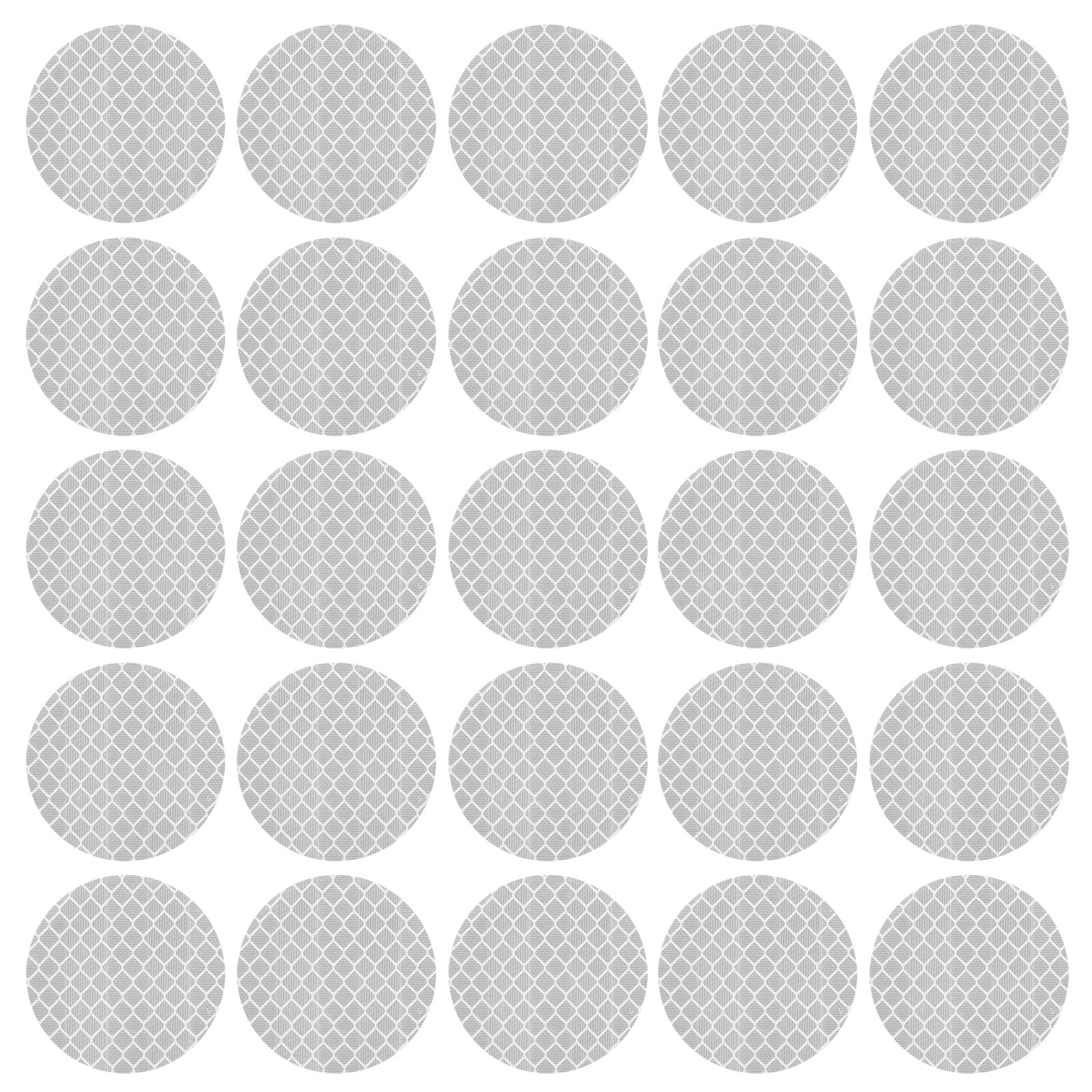 PATIKIL Reflective Stickers, 30 Pcs Safety High Visibility Reflective Sticker Waterproof Driveway Reflectors for Bicycle, Motorcycle, Silver (Round)
