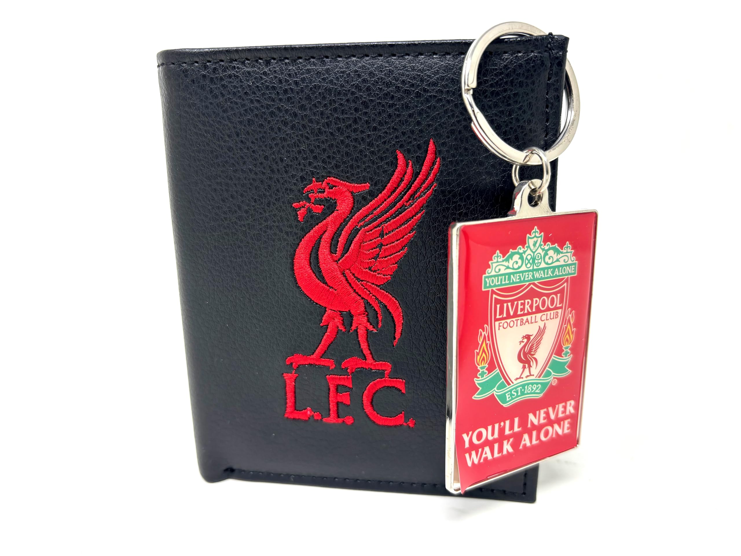 Liverpool FC wallet And Keyring Gift Set Black,red
