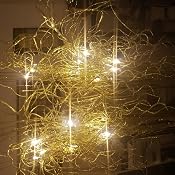 Green Floral Crafts Sparkle Curly Ting – Rami Decorativi Glitterati Per Centrotavola, 40-70 Steli, Nero
