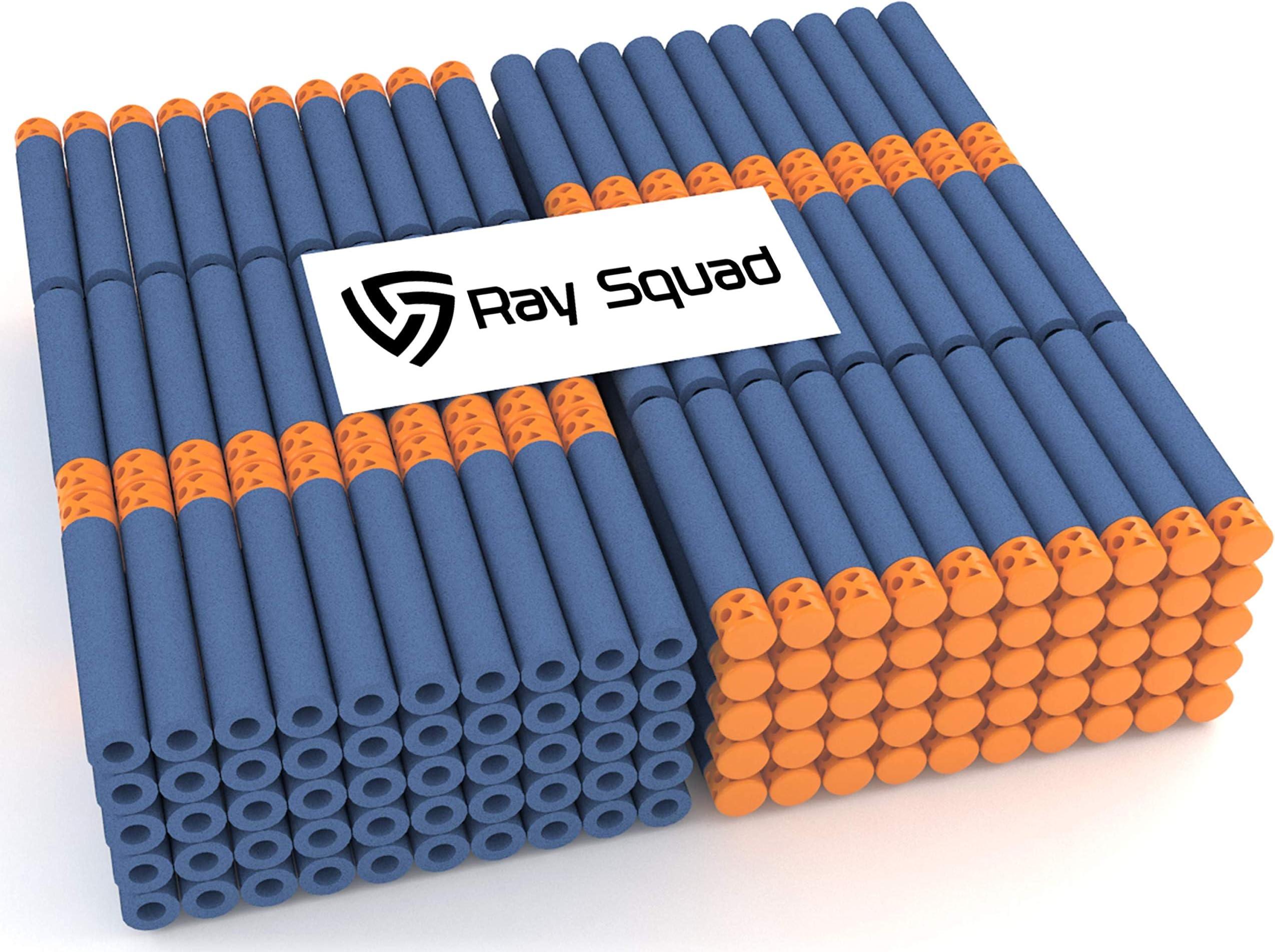 Ray Squad Waffle Darts 100-Pieces Set, Ultimate Nerf Foam Toy Darts, Premium Refill Bullets for N-Strike Guns, Universal Mega Pack, Firm and Safe Nerf Accessories Amazing Precision Control