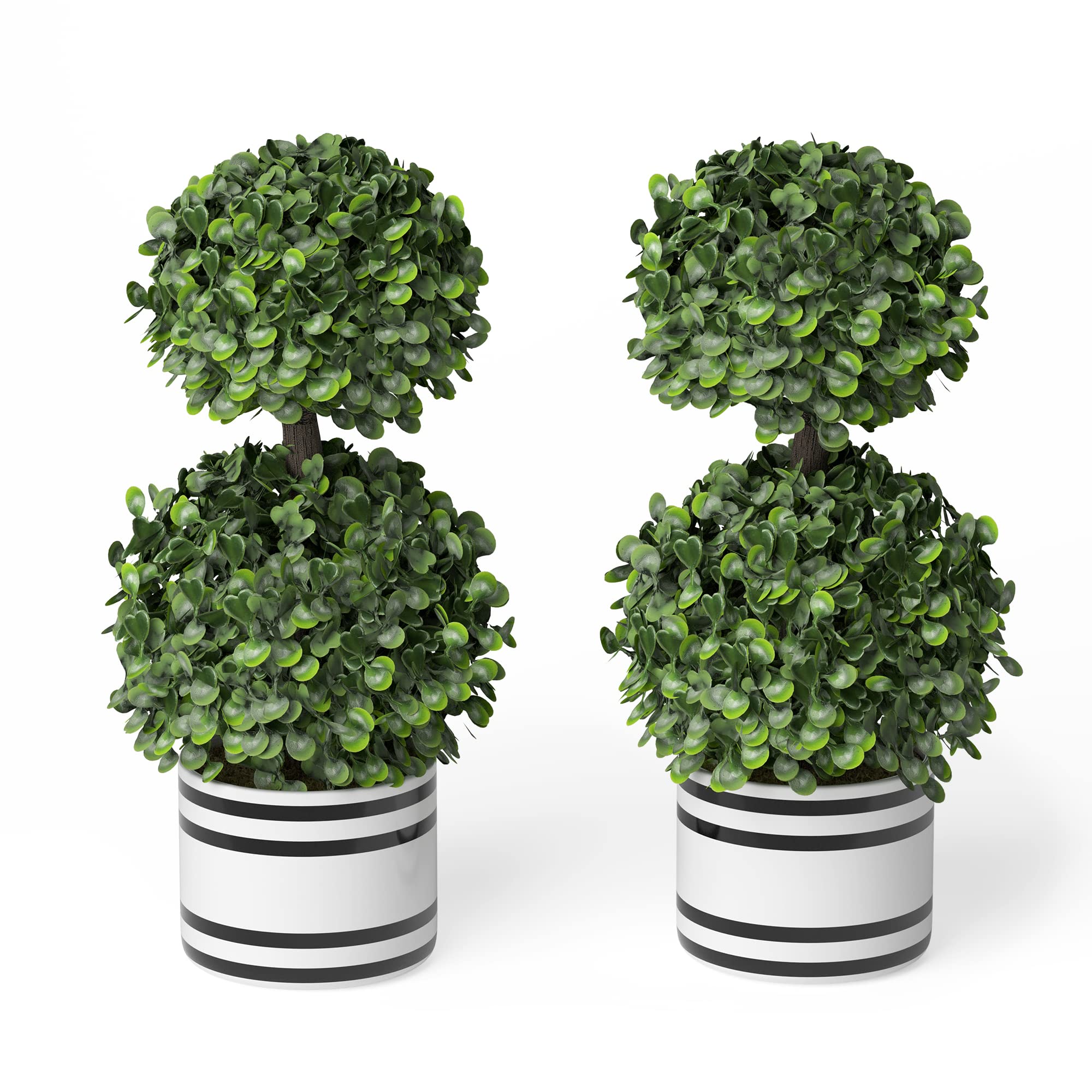 Mini Topiary Barnyard Designs Artificial Boxwood Topiary Potted Plant Decorations ...
