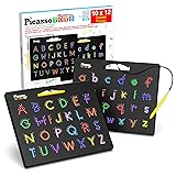 PicassoTiles Magnetic Alphabet Board 12x10 in Dual
