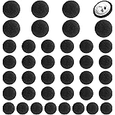 XLIUAX 40 Pcs Black Buttons, Fabric Cloth Covered with Metal Shank Button, Round Suit Button, Small Tuxedo Buttons Vintage Black Coat Sewing Buckle for Women Man Jacket Coat Blouse Jeans Dress Gowns