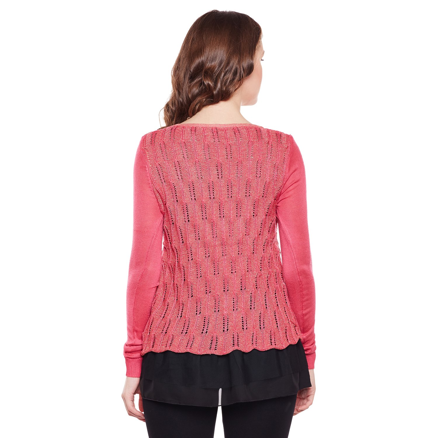 camey women's round neck sweaters pink