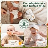 Naty Baby Wipes 98% Water Unscented Plant-Based 168 Count 3 Packs view 4